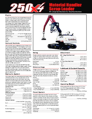 Manipuladores de materiales Link-Belt 250 X4 SL