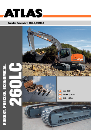 Excavadoras de orugas Atlas 260 LC