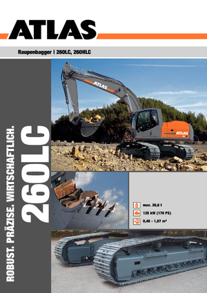 Excavadoras de orugas Atlas 260 LC