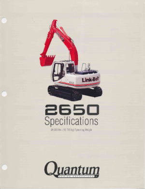 Excavadoras de orugas Link-Belt 2650