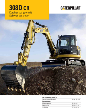 Excavadoras de orugas Caterpillar 308D CR