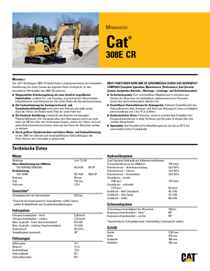 Excavadoras de orugas Caterpillar 308E 2 CR