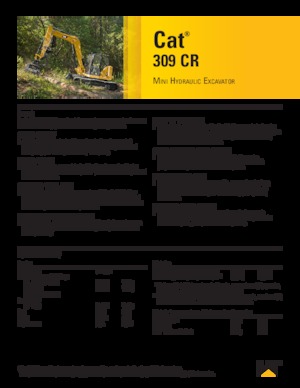 Excavadoras de orugas Caterpillar 309 CR