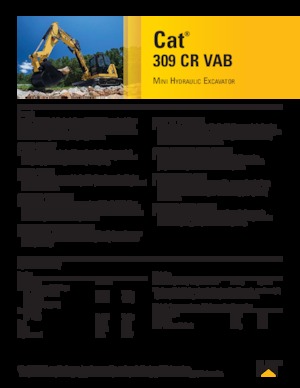 Excavadoras de orugas Caterpillar 309CR VAB