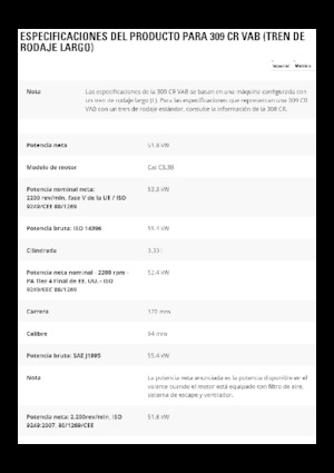 Excavadoras de orugas Caterpillar 309CR VAB