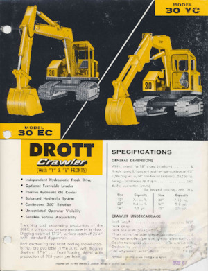 Excavadoras de orugas Drott 30EC