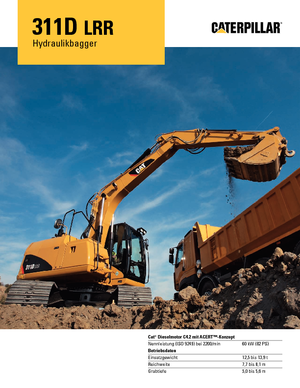 Excavadoras de orugas Caterpillar 311D LRR