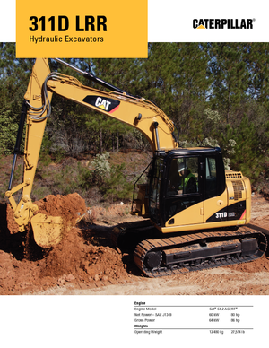 Excavadoras de orugas Caterpillar 311D LRR