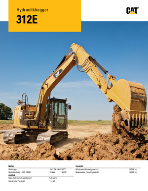 Excavadoras de orugas Caterpillar 312E L