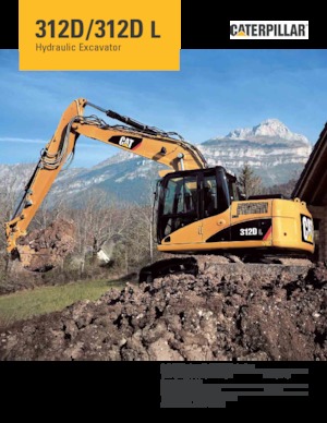 Excavadoras de orugas Caterpillar 312D L