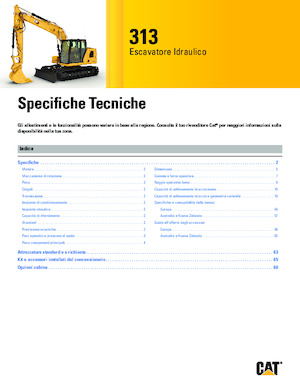 Excavadoras de orugas Caterpillar 313