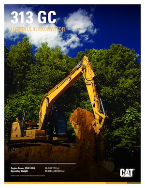 Excavadoras de orugas Caterpillar 313 GC