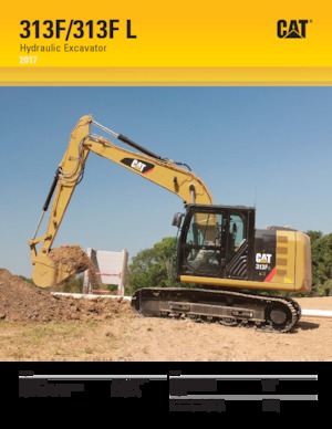 Excavadoras de orugas Caterpillar 313F