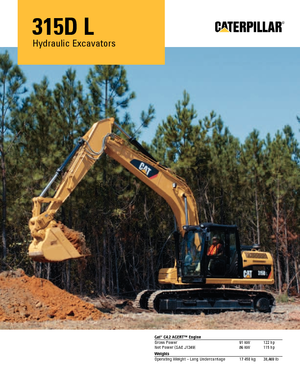 Excavadoras de orugas Caterpillar 315D L