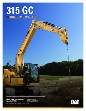 Excavadoras de orugas Caterpillar 315 GC