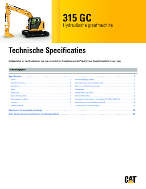 Excavadoras de orugas Caterpillar 315 GC