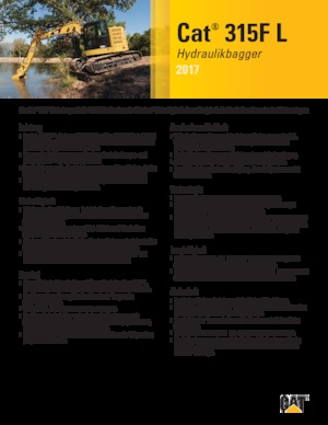 Excavadoras de orugas Caterpillar 315F L