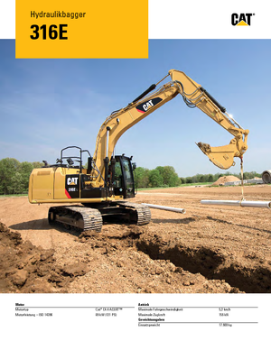 Excavadoras de orugas Caterpillar 316E L