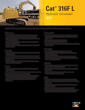 Excavadoras de orugas Caterpillar 316F L