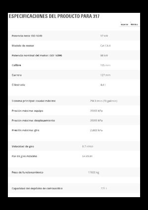 Excavadoras de orugas Caterpillar 317