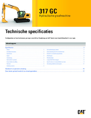 Excavadoras de orugas Caterpillar 317 GC