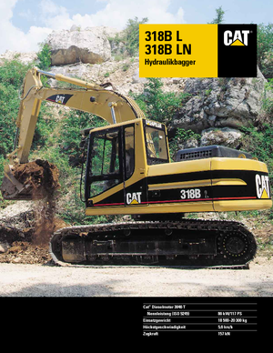 Excavadoras de orugas Caterpillar 318 B L