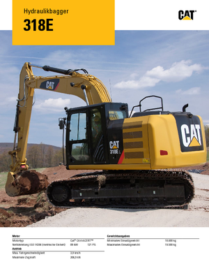 Excavadoras de orugas Caterpillar 318E L