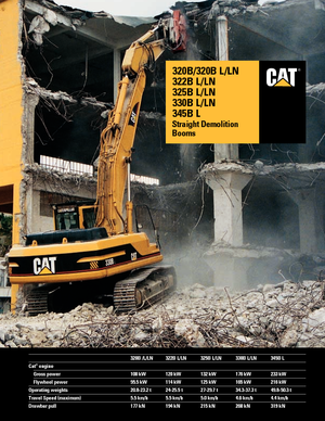 Excavadoras de orugas Caterpillar 325 B LN