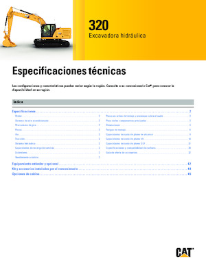 Excavadoras de orugas Caterpillar 320