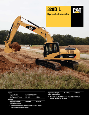 Excavadoras de orugas Caterpillar 320D L