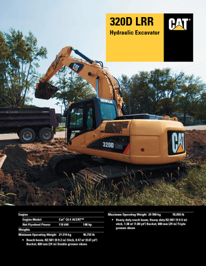 Excavadoras de orugas Caterpillar 320D LRR