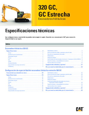 Excavadoras de orugas Caterpillar 320GC