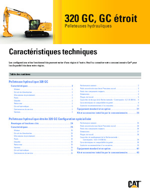 Excavadoras de orugas Caterpillar 320GC