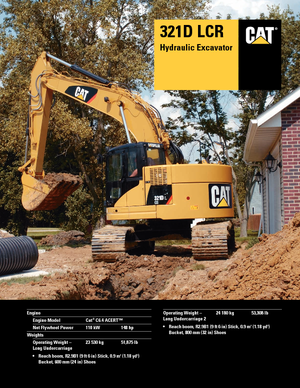 Excavadoras de orugas Caterpillar 321D LCR