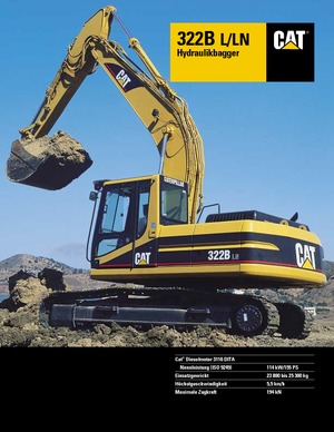 Excavadoras de orugas Caterpillar 322 B LN