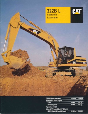 Excavadoras de orugas Caterpillar 322B