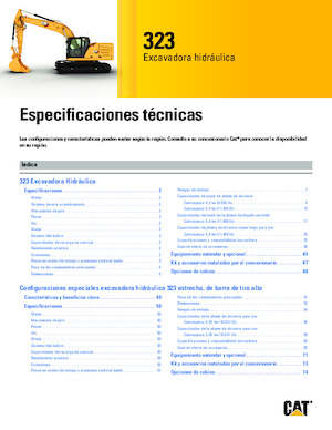 Excavadoras de orugas Caterpillar 323