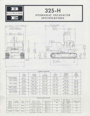 Excavadoras de orugas Bucyrus 325-H