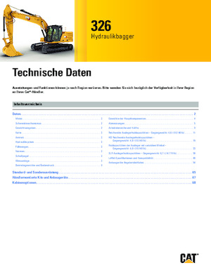 Excavadoras de orugas Caterpillar 326