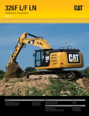 Excavadoras de orugas Caterpillar 326F L