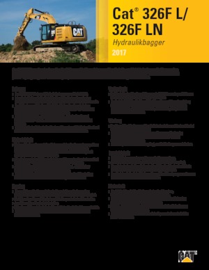 Excavadoras de orugas Caterpillar 326F LN