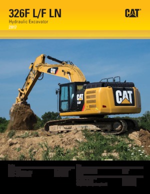 Excavadoras de orugas Caterpillar 326F LN