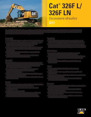 Excavadoras de orugas Caterpillar 326F LN