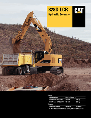 Excavadoras de orugas Caterpillar 328D LCR