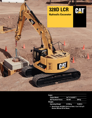 Excavadoras de orugas Caterpillar 328D LCR