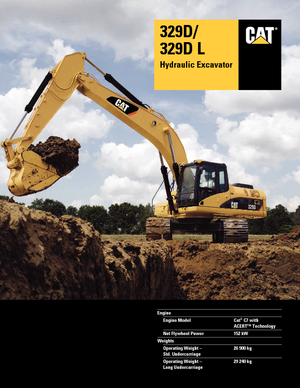 Excavadoras de orugas Caterpillar 329D LN