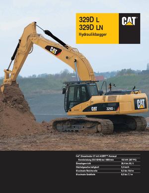 Excavadoras de orugas Caterpillar 329D LN
