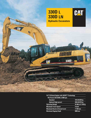 Excavadoras de orugas Caterpillar 330D LN