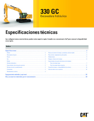 Excavadoras de orugas Caterpillar 330 GC