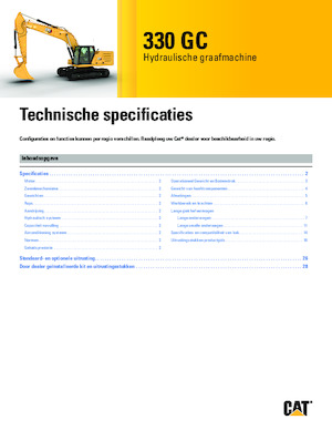Excavadoras de orugas Caterpillar 330 GC